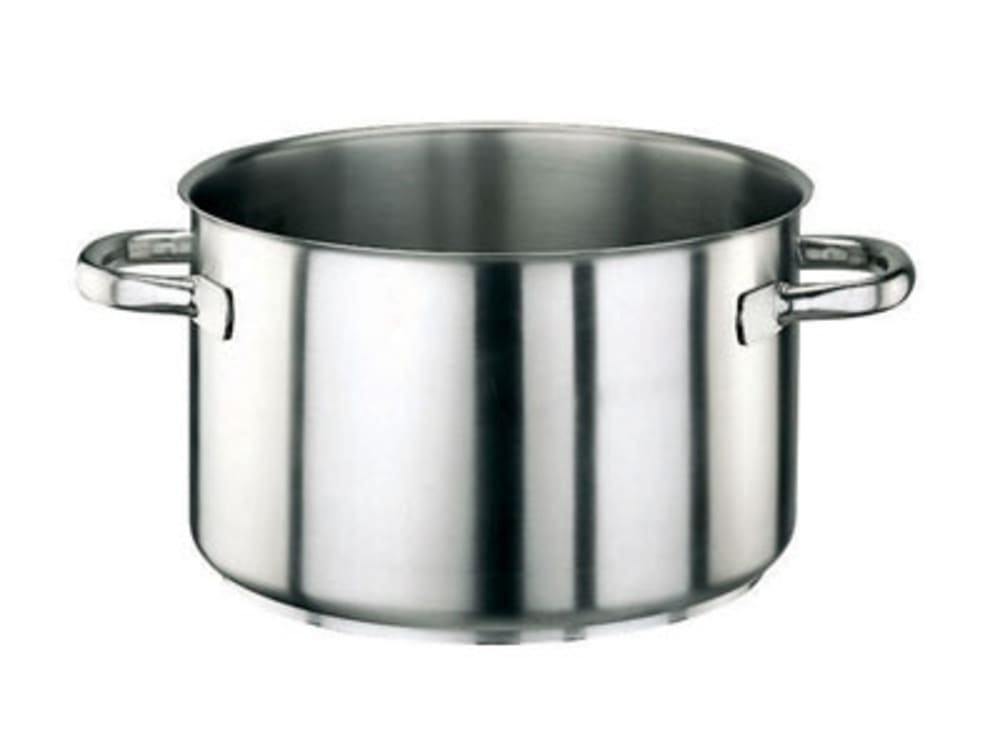 095-1100736 21 1/2 qt Stainless Sauce Pot - 14 1/8" x 8 1/2"