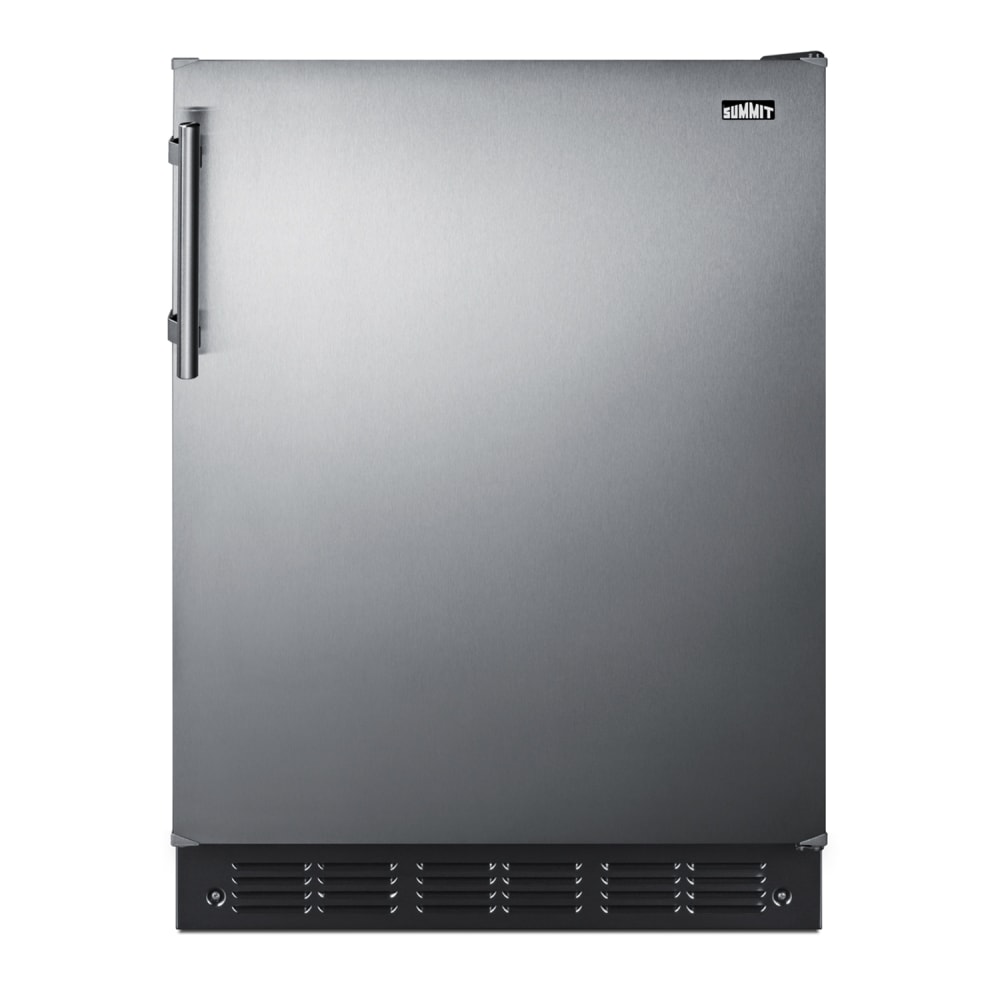 Summit CT66BK2SSADA 5 cu ft Undercounter Refrigerator & Freezer w/ Solid Door Stainless, 115v