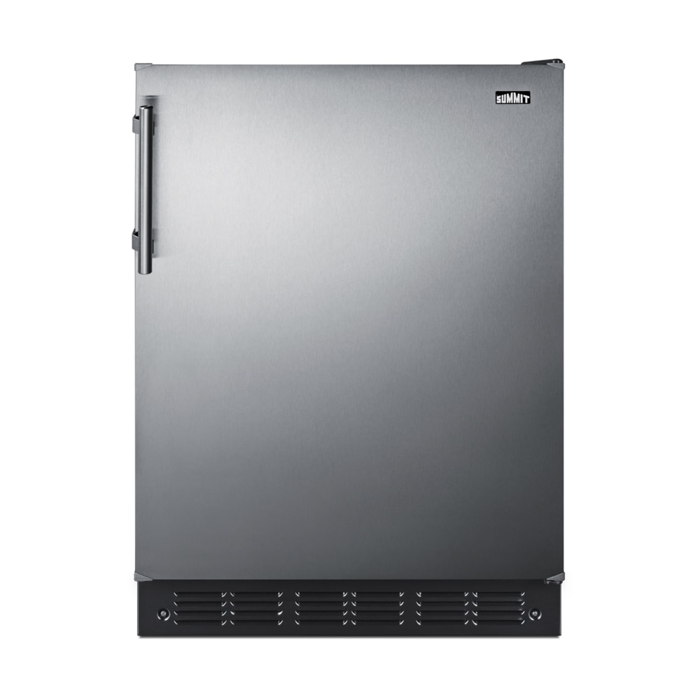 Summit FF6BK2SS 24 W Undercounter Refrigerator w/ (1) Section & (1) Door, 115v