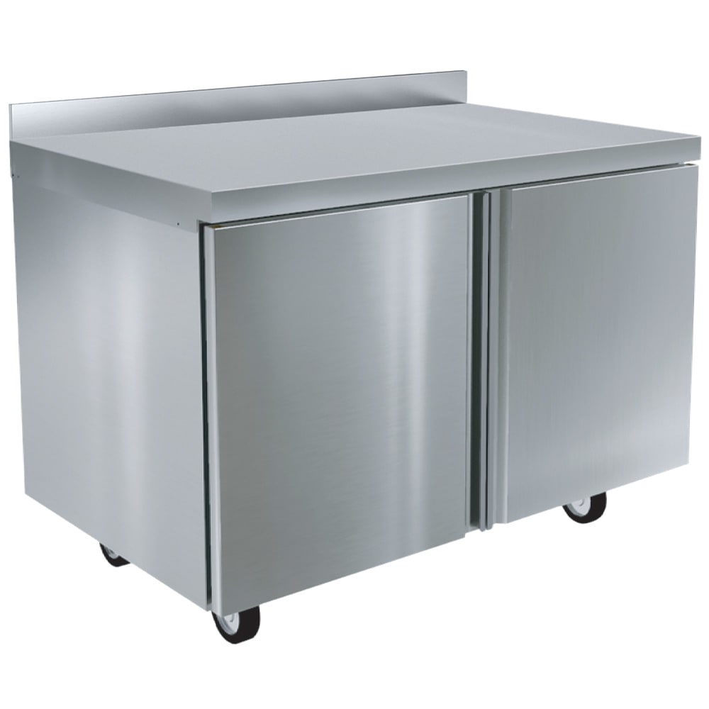 032-ST4460NP 60"W Worktop Refrigerator w/ (2) Sections & (2) Doors, 115v