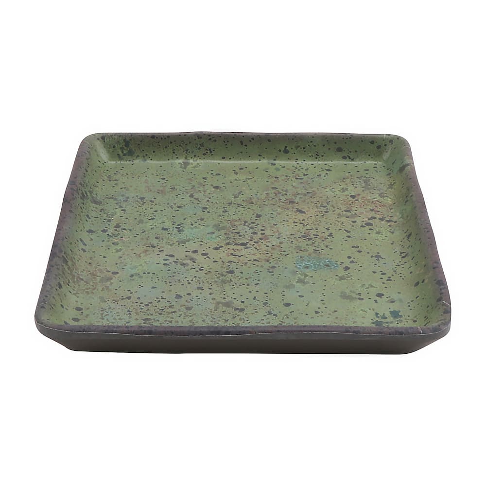 284-20030SP 4" Square Melamine Dinner Plate, Spruce