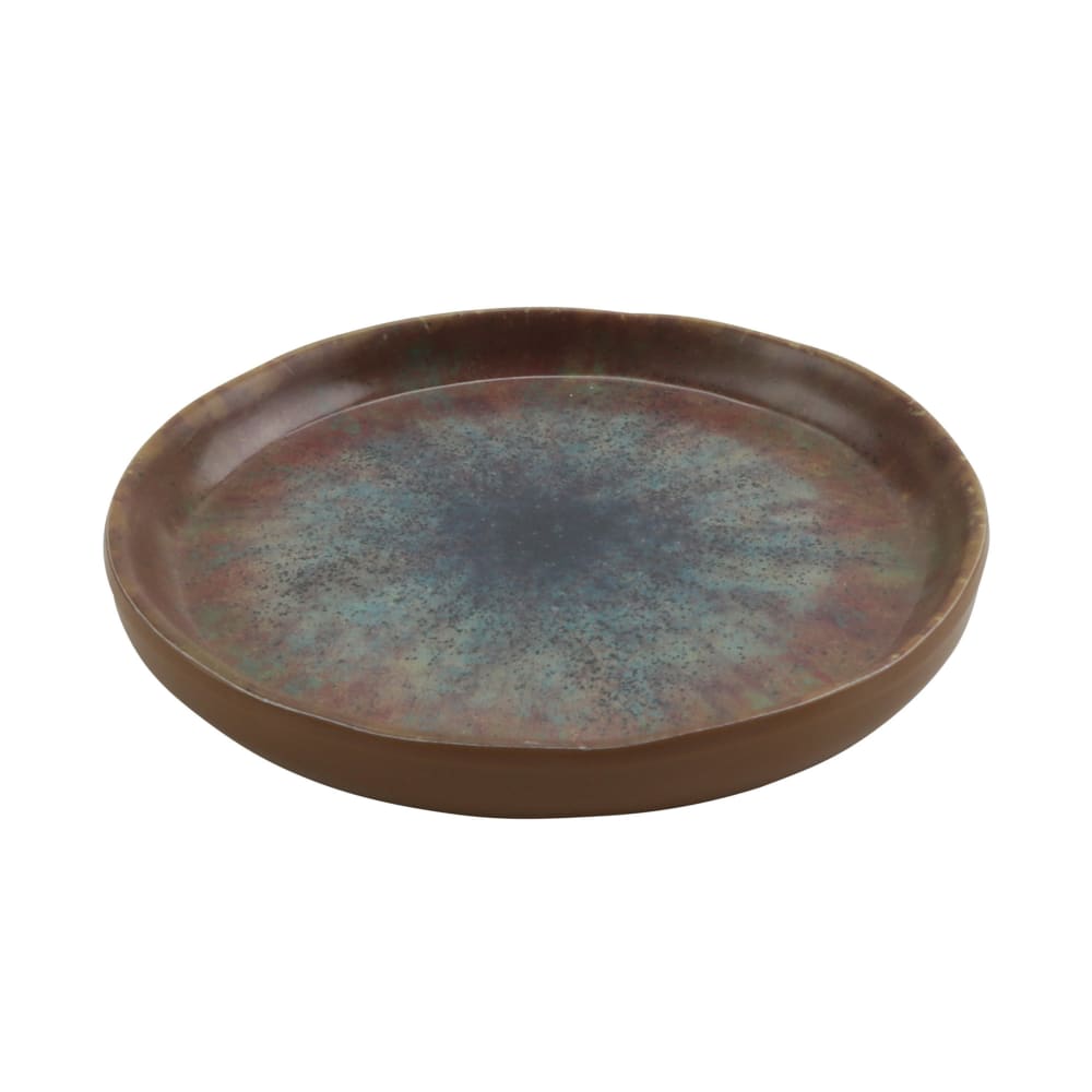 284-20038CAI 4" Round Savor Plate - Melamine, Clay Azul Iris