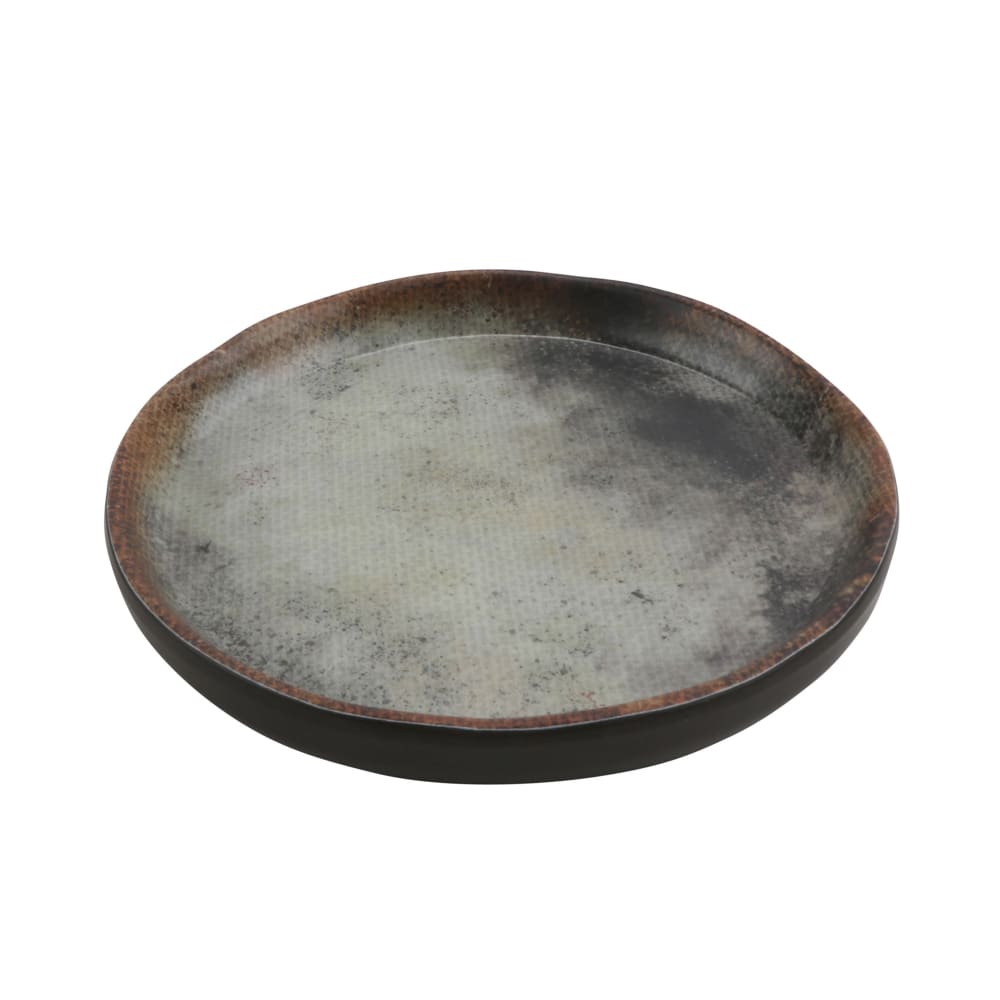 284-20038WVN 4" Round Savor Plate, Melamine, Woven