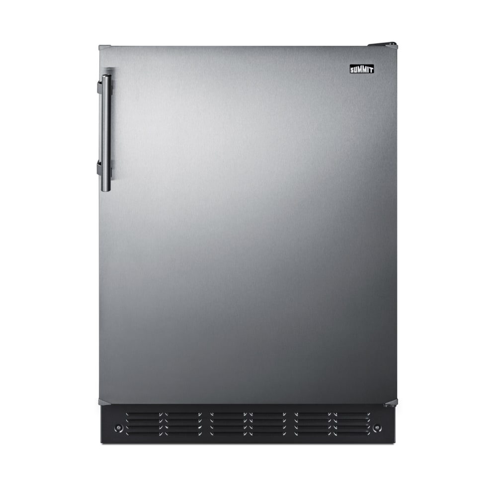 Summit FF6BK2SSLHD 23 5/8" Undercounter Refrigerator w/ (1) Section & (1) Door, 115v