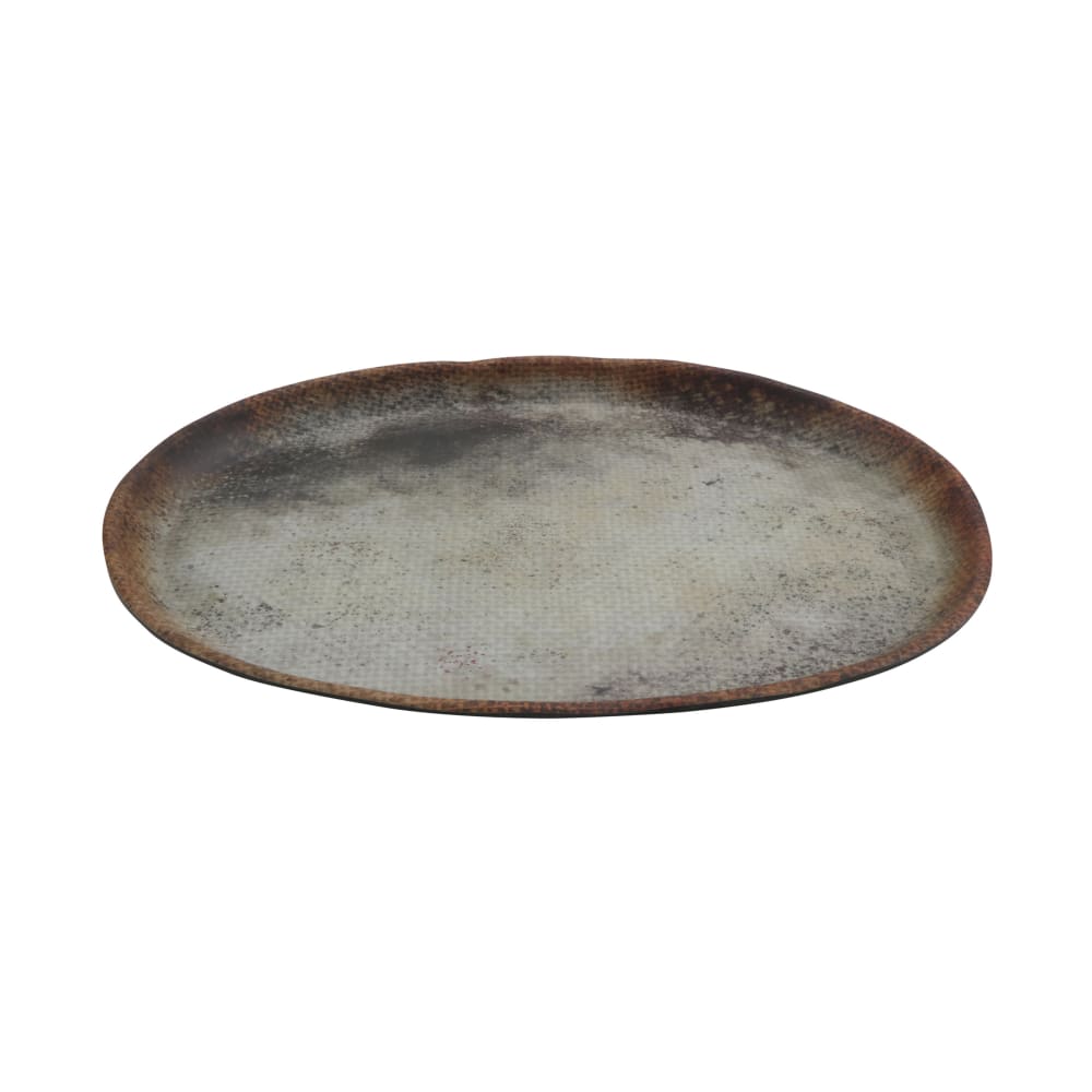 284-21142WVN 12" x 7 3/4" Oval Cheforward™ Plate - Melamine, Woven