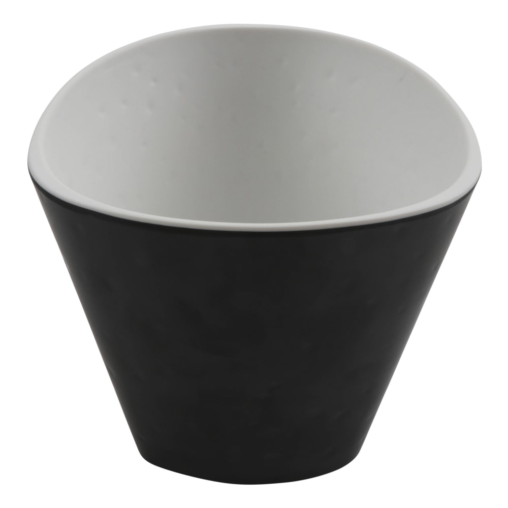 284-30897TOHBK 26 oz Irregular Melamine  Bowl, Touch of Honey/Black