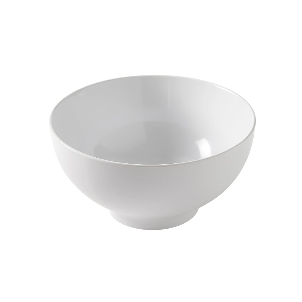 166-NBW120 120 oz Square Melamine Noodle Bowl, White
