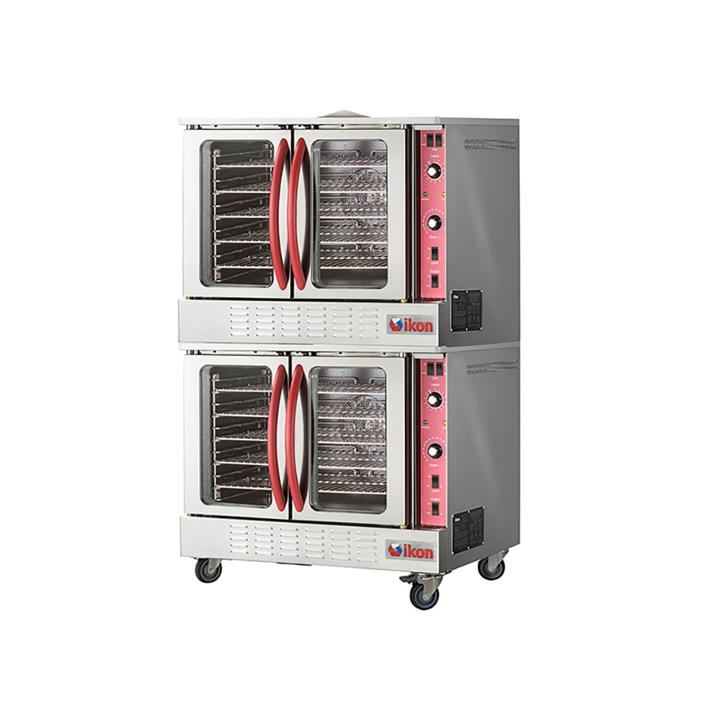 IKON IECO-2 Double Full Size Electric Convection Oven - 20kW, 208v/1ph