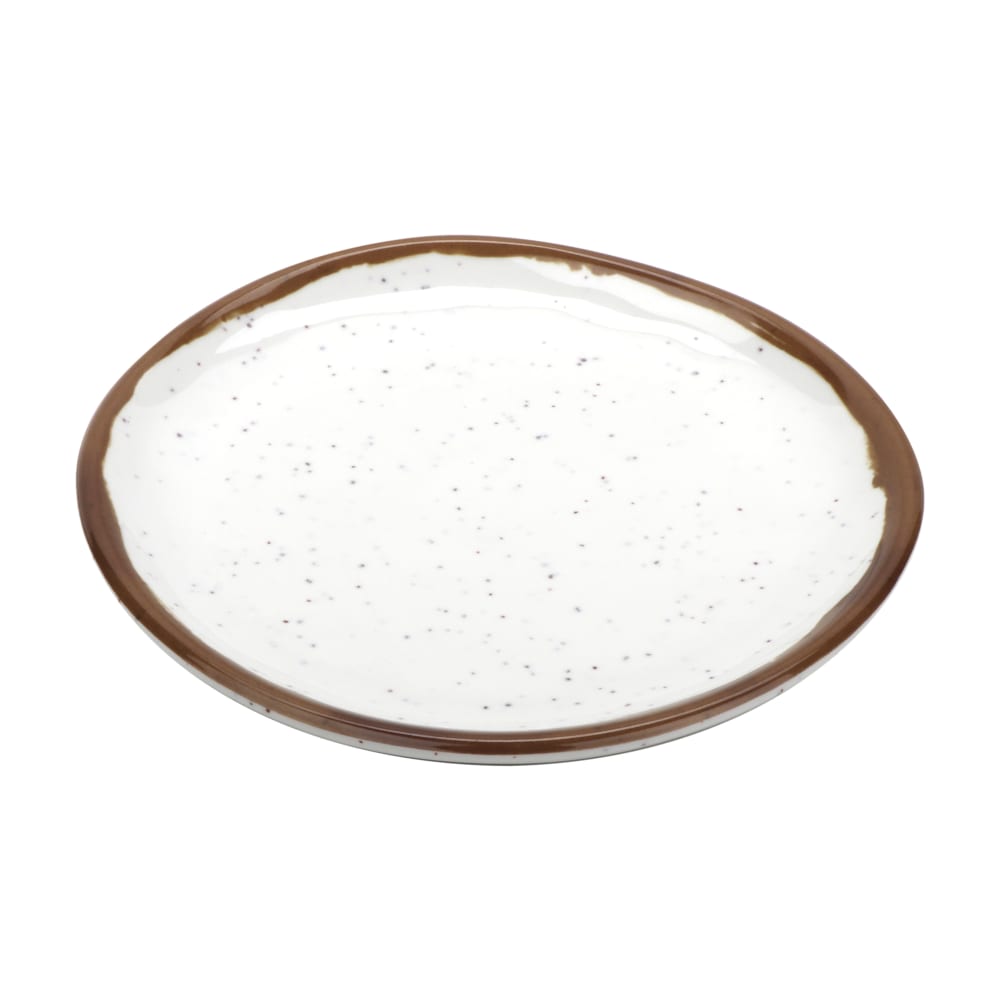 284-CS5RM 5 1/2" Round Melamine Bread/Side Dish Plate, Rustic Mill