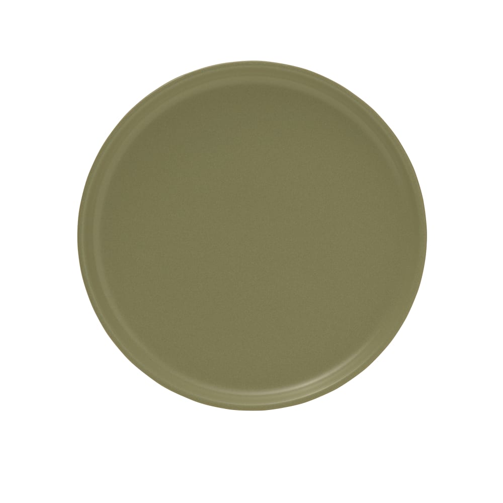 106-5275167 11" Round Solitude Coupe Plate - Stoneware, Green