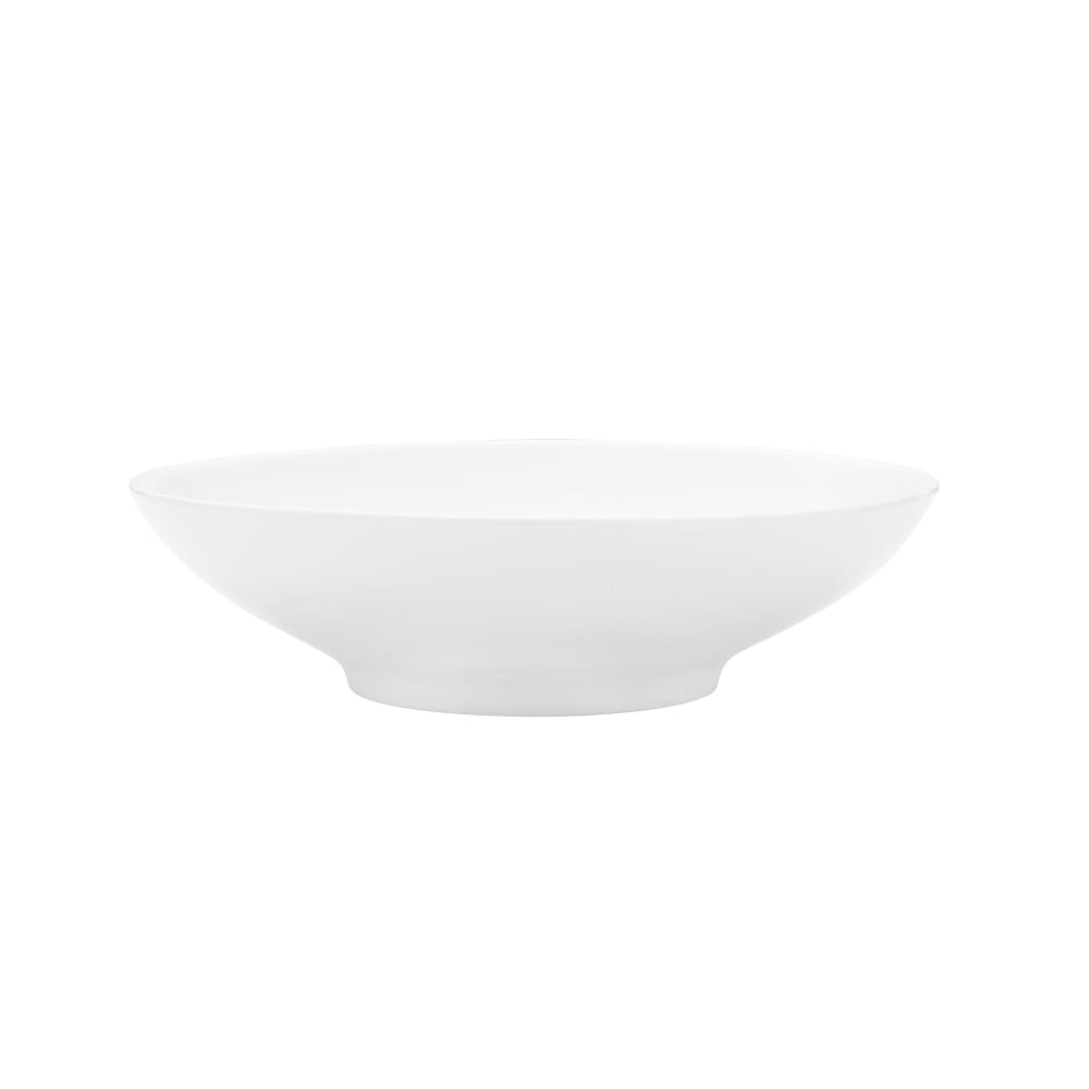 106-5292234 13 1/2 oz Round Bistro Blanc Bowl - Porcelain, White