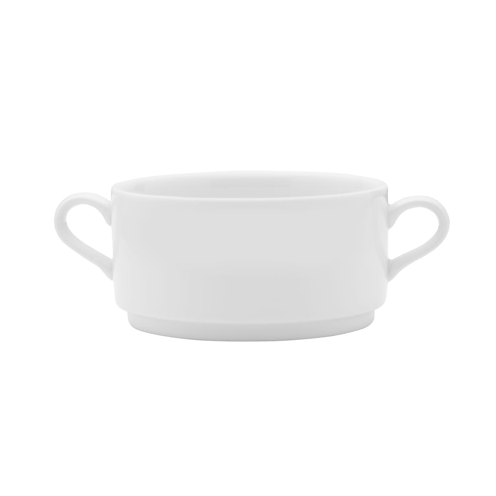106-5302727 10 oz Round Galleria Soup Bowl - Porcelain, White