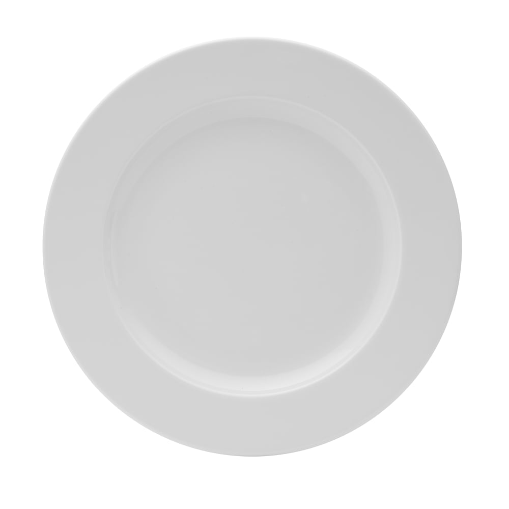 106-5302588 11" Round Galleria Plate - Porcelain, White