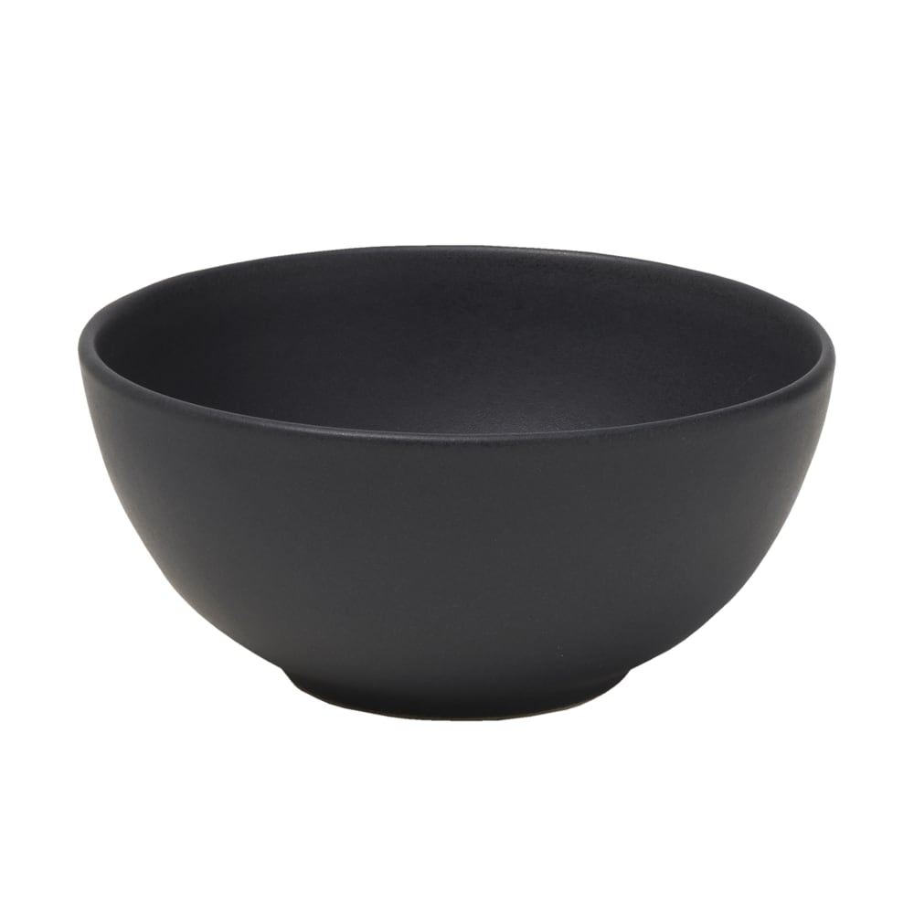 106-5275382 18 oz Round Obsidian Bowl - Stoneware, Black