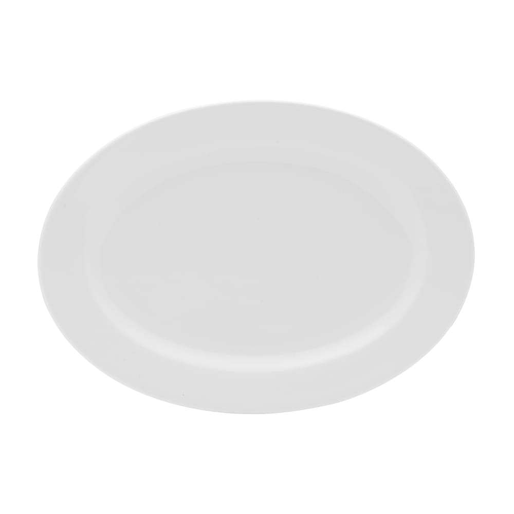 106-5302672 8 3/5" Oval Galleria Plate - Porcelain, White