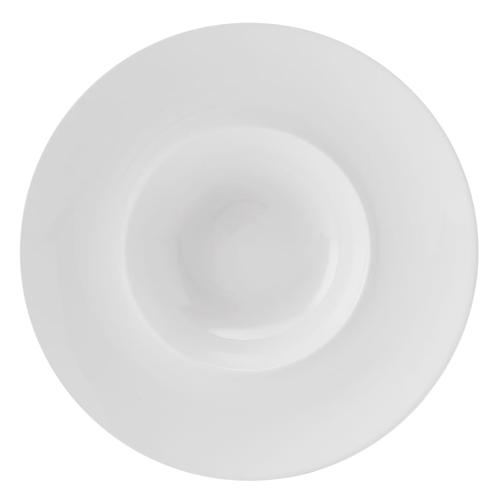 106-5303435 11" Round Specials Deep Plate - Porcelain, White
