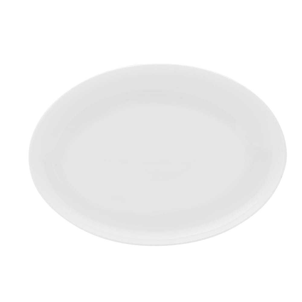 106-5302869 12" x 8" Oval Galleria Platter - Porcelain, White