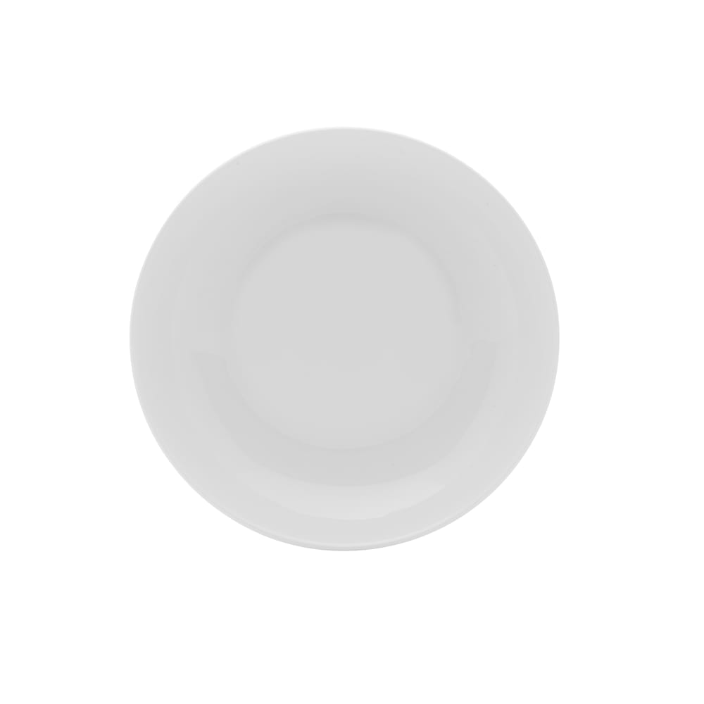 106-5304725 8" Round Lola Coupe Deep Plate - Bone China, White
