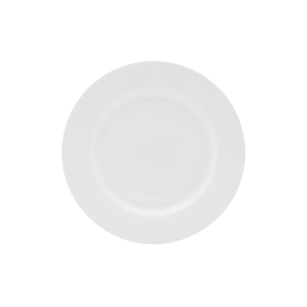 106-5304643 9" Round Lola Plate - Bone China, White