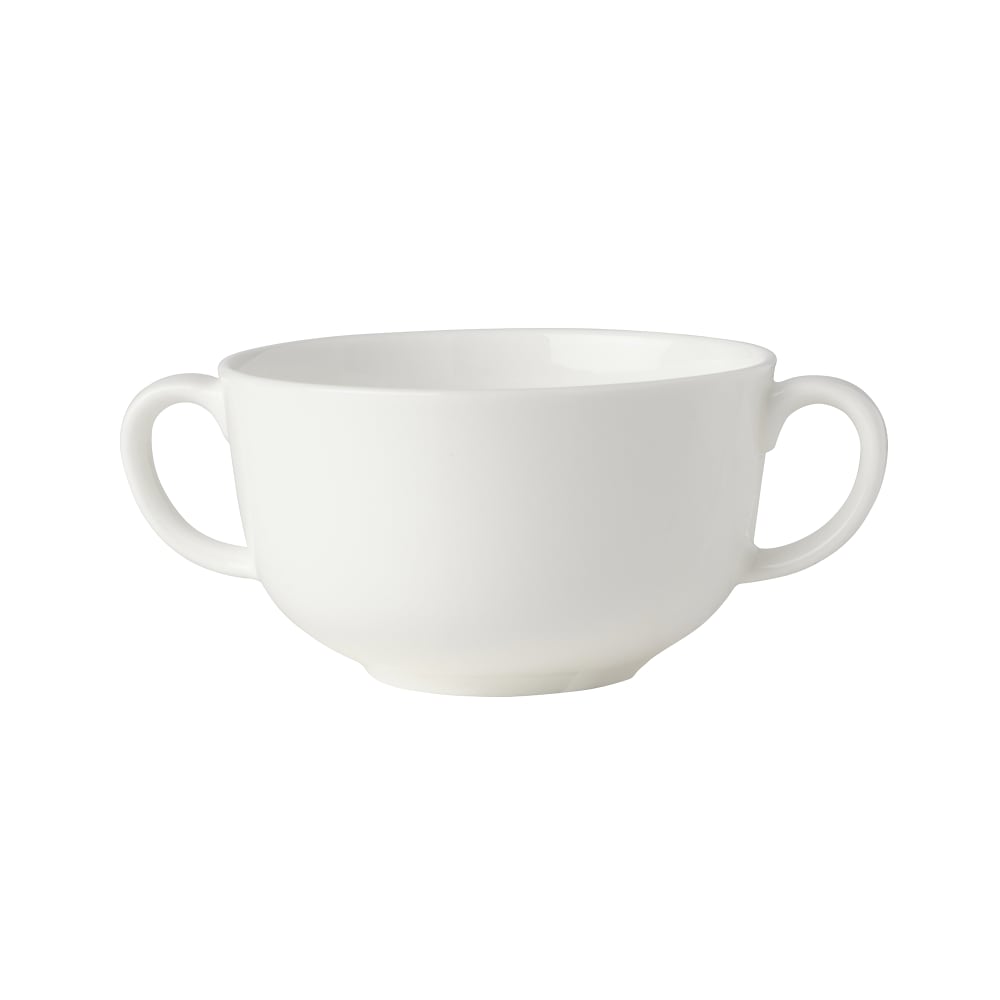 106-5304709 10 oz Round Lola Soup Cup - Bone China, White