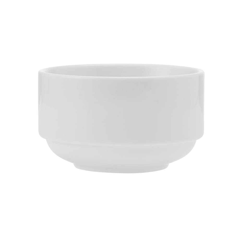 106-5305720 9 1/2 oz Round Bistro Soup Bowl - Porcelain, White