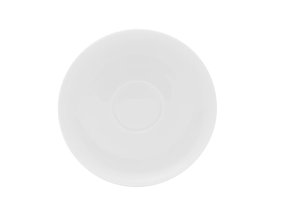 106-5307018 6 1/10" Round Lola Saucer - Bone China, White