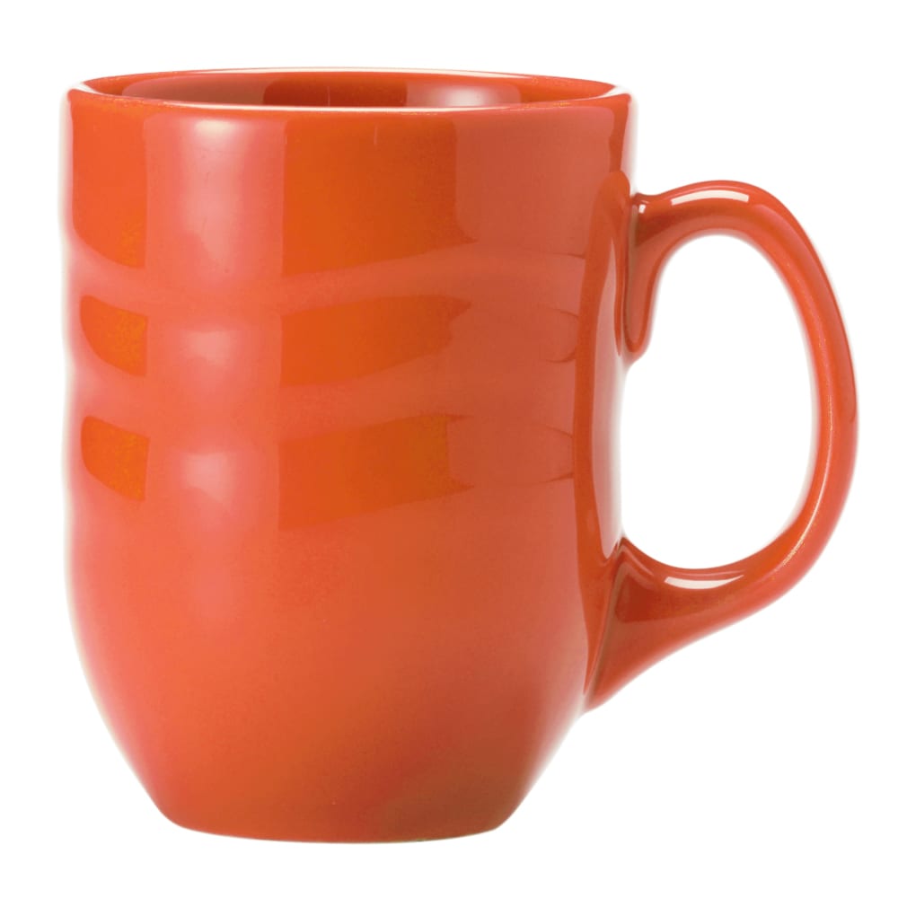 024-903034004 10 oz Mug w/ Cantina Carved Pattern & Shape, Flint Body, Cayenne