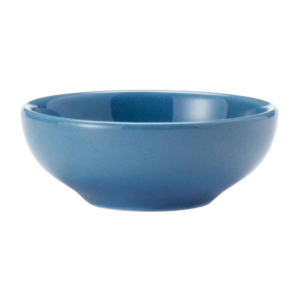 024-903043002 5 oz Round Salsa Bowl w/ Cantina Uncarved Pattern & Shape, Flint Body, Blueberr...