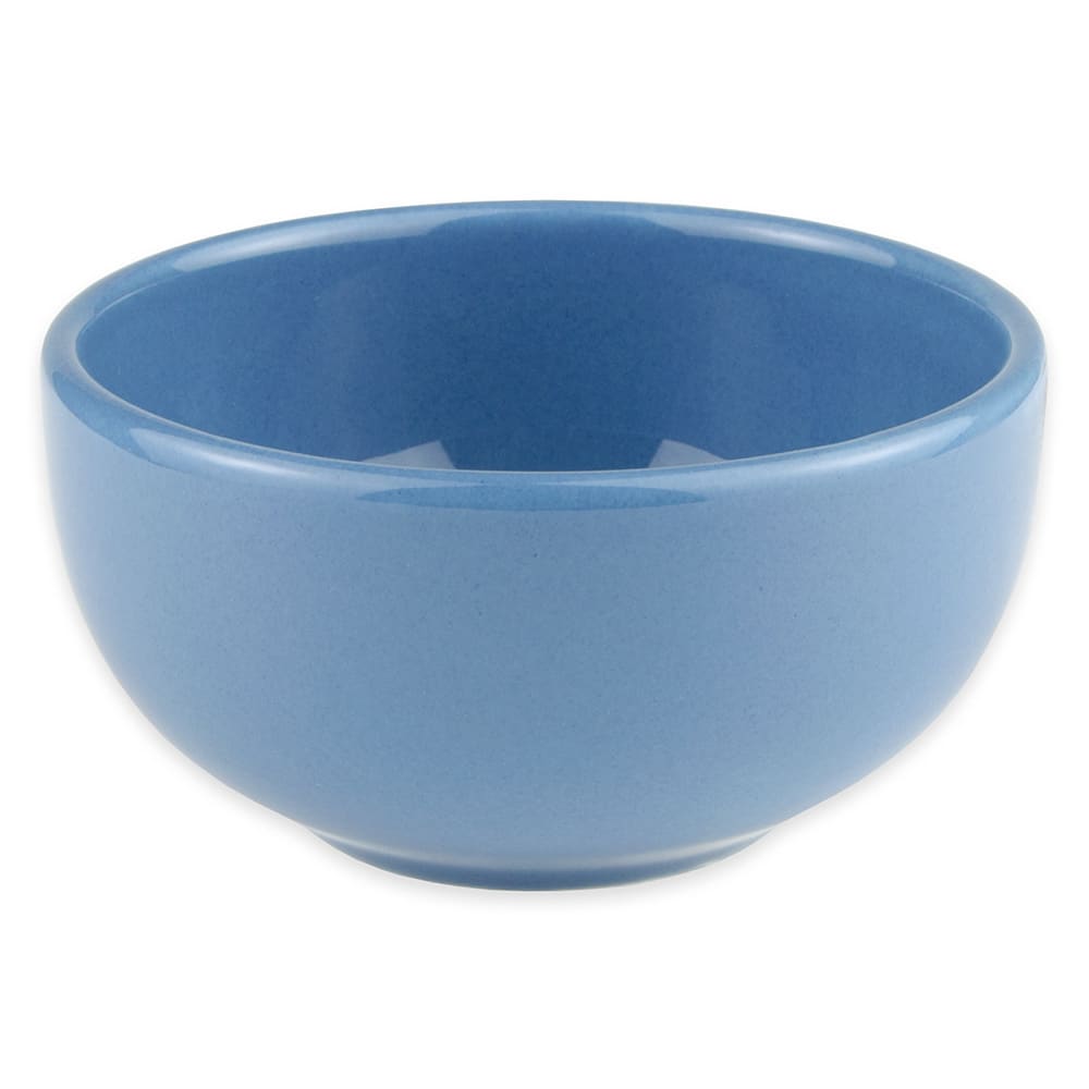024-903043005 8 oz Round Bouillon w/ Cantina Uncarved Pattern, Republic Shape, Flint, Blueberry