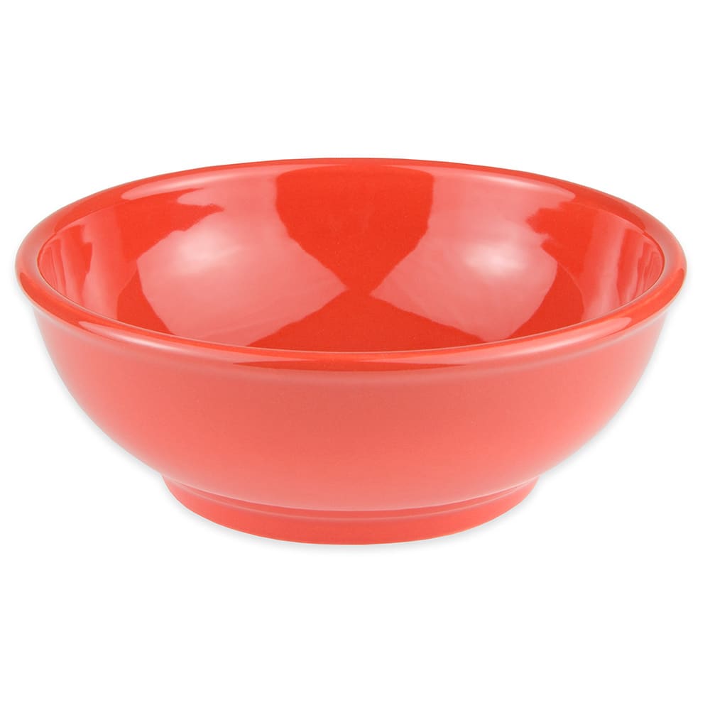 024-903045003 18 oz Round Cantina® Oatmeal Bowl w/ Rolled Edge - Porcelain, Cayenne