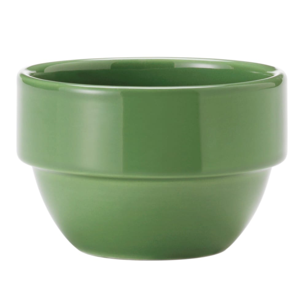 024-903046370 8 oz Round Stackable Bouillon w/ Studio Pattern & Body, Sage