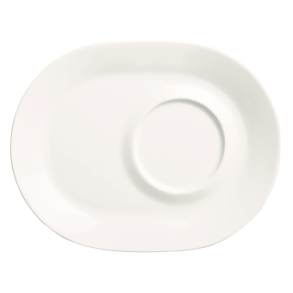 024-905356013 9 1/2" Oval Royal Rideau Racetrack Plate - Rolled Edge, White