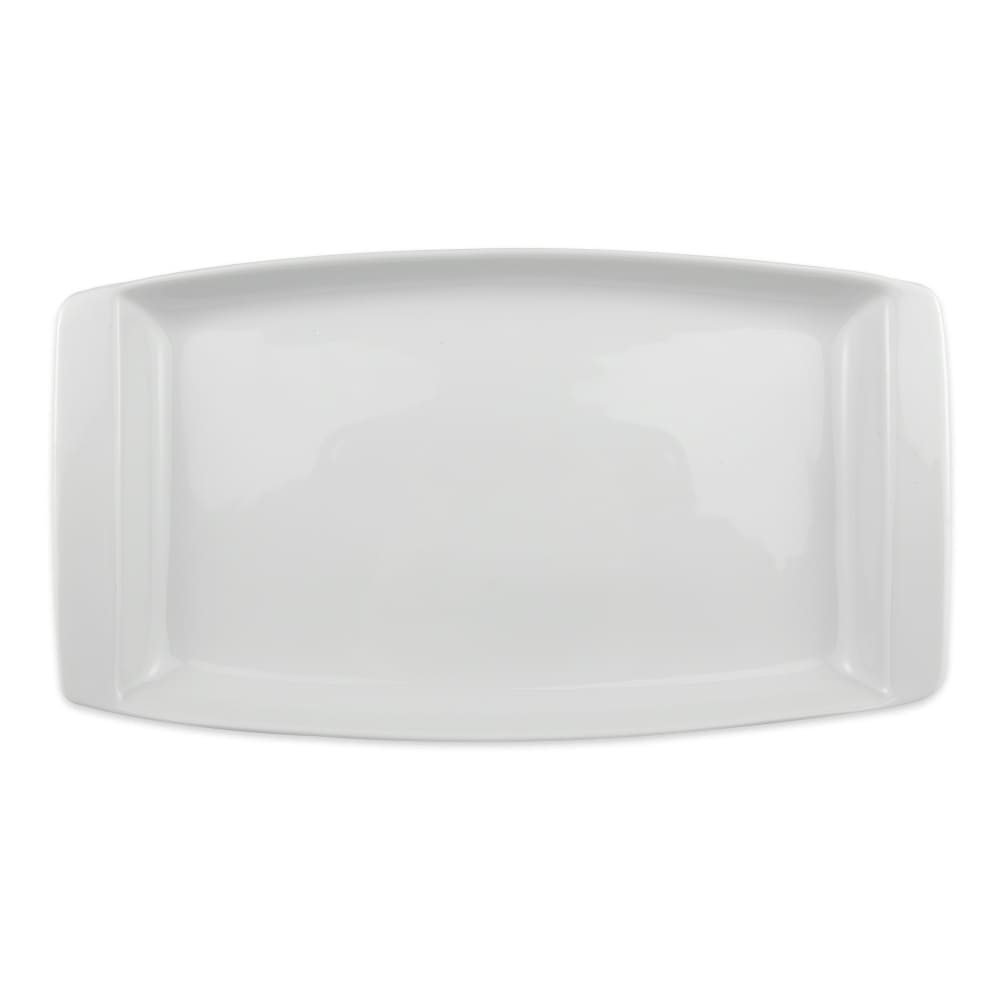 024-911194491 13-1/4" x 7-1/2" Rectangular Chef's Selection Tray -Porcelain, Aluma...