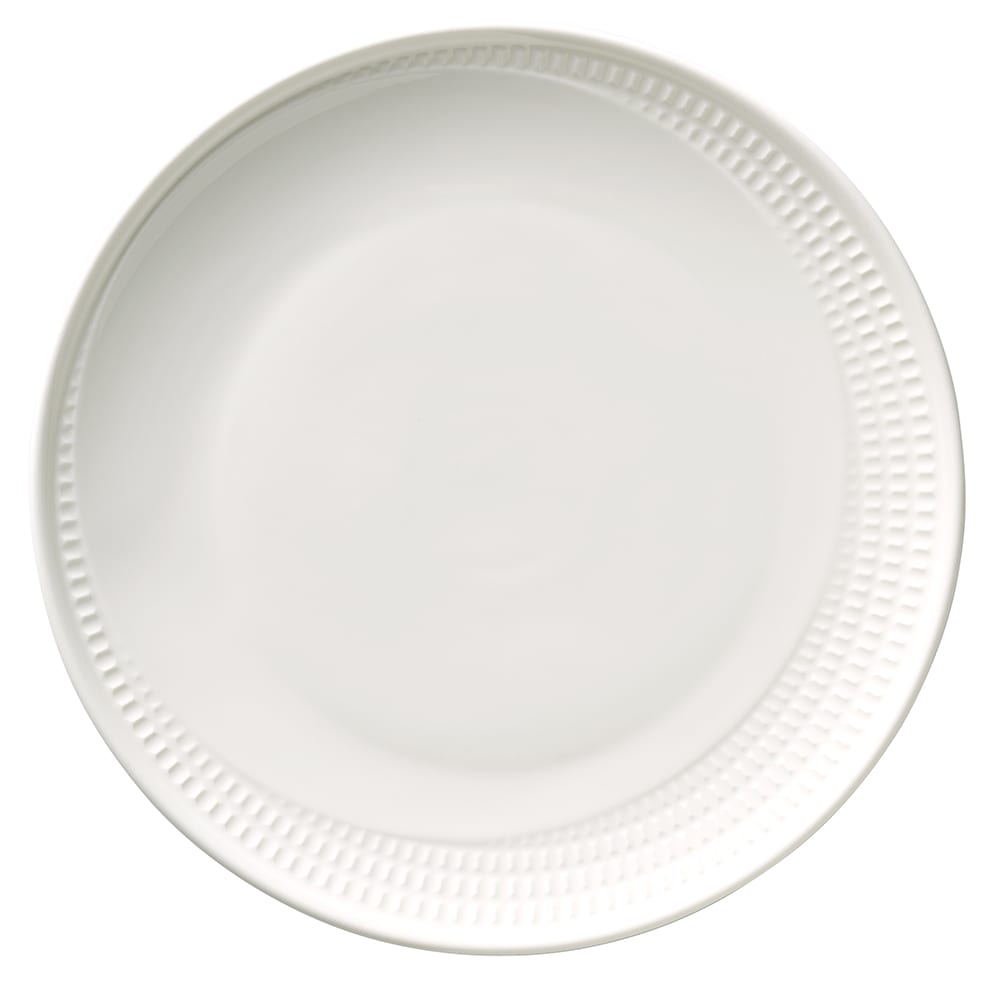 024-968001519 10 5/8" Round Zipline Plate - Porcelain, White