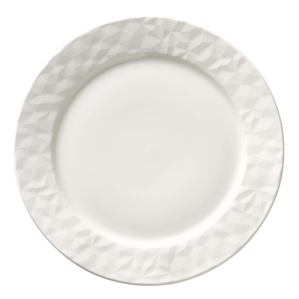 024-988001151 10 1/2" Round Status Plate - Porcelain, White