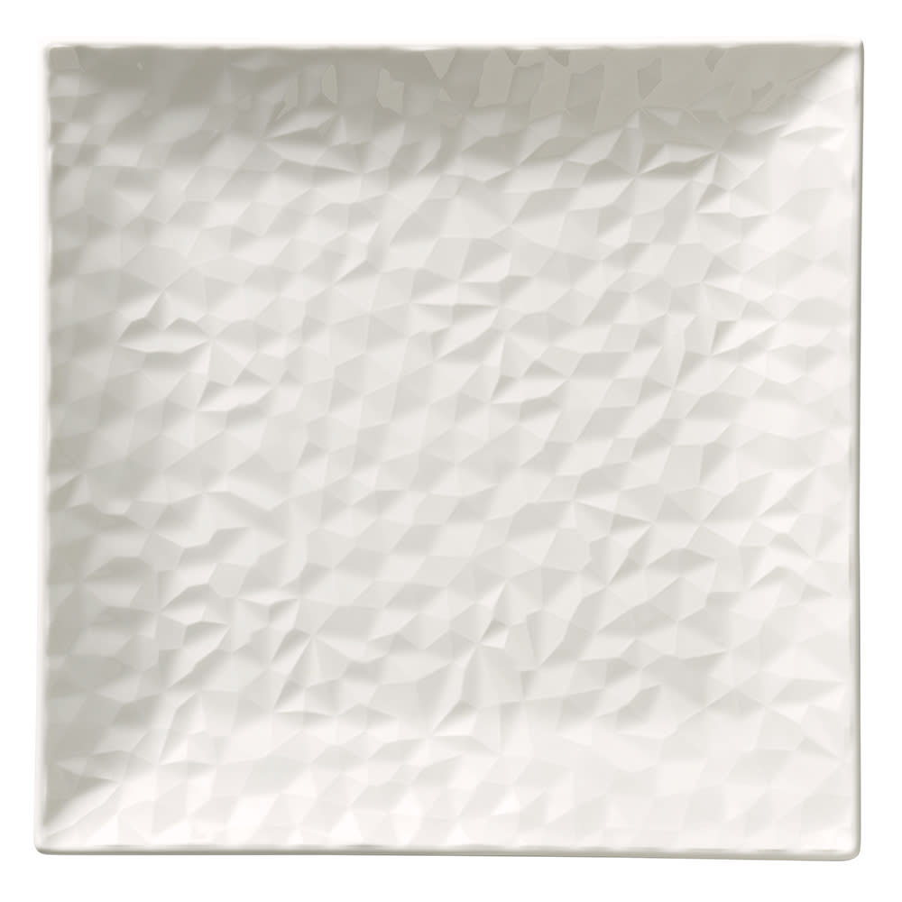024-988001158 10 1/8" Square Status Plate - Porcelain, White