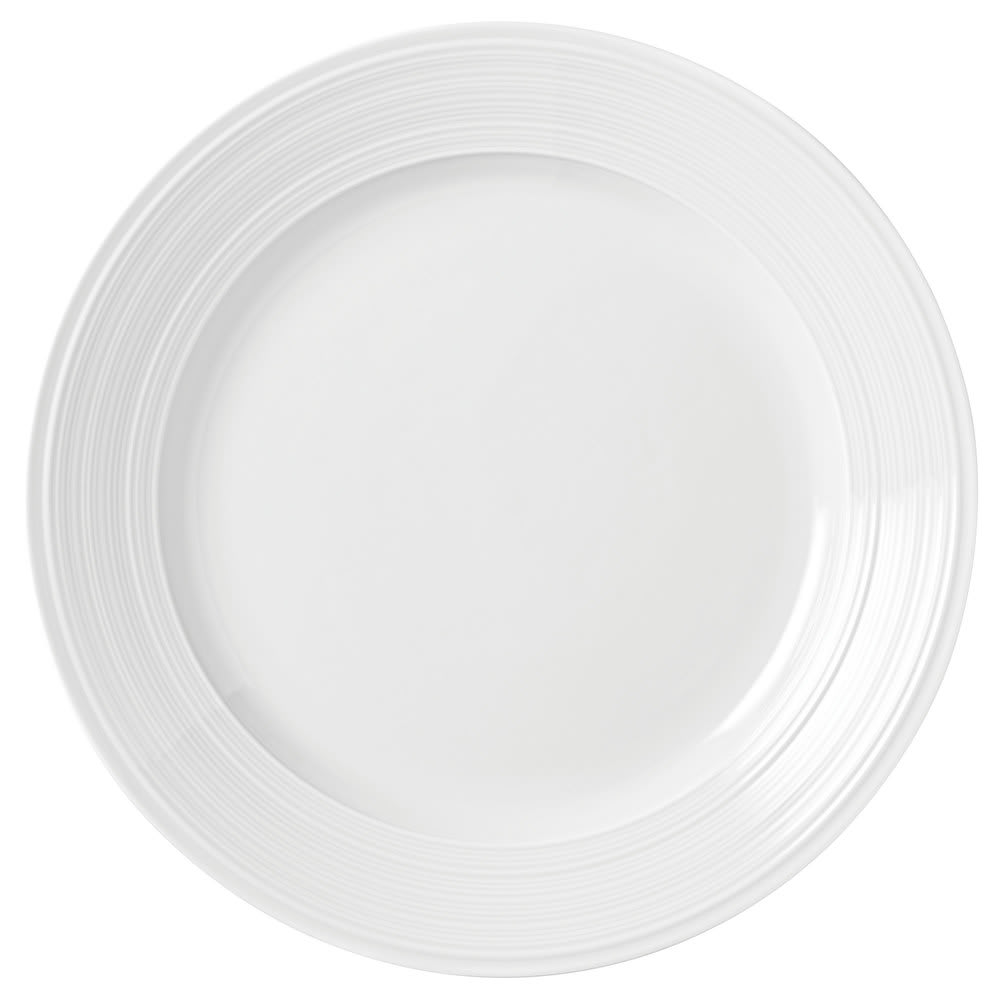 024-999001118 6 3/8" Round Galileo Constellation Plate - Porcelain, Lunar White