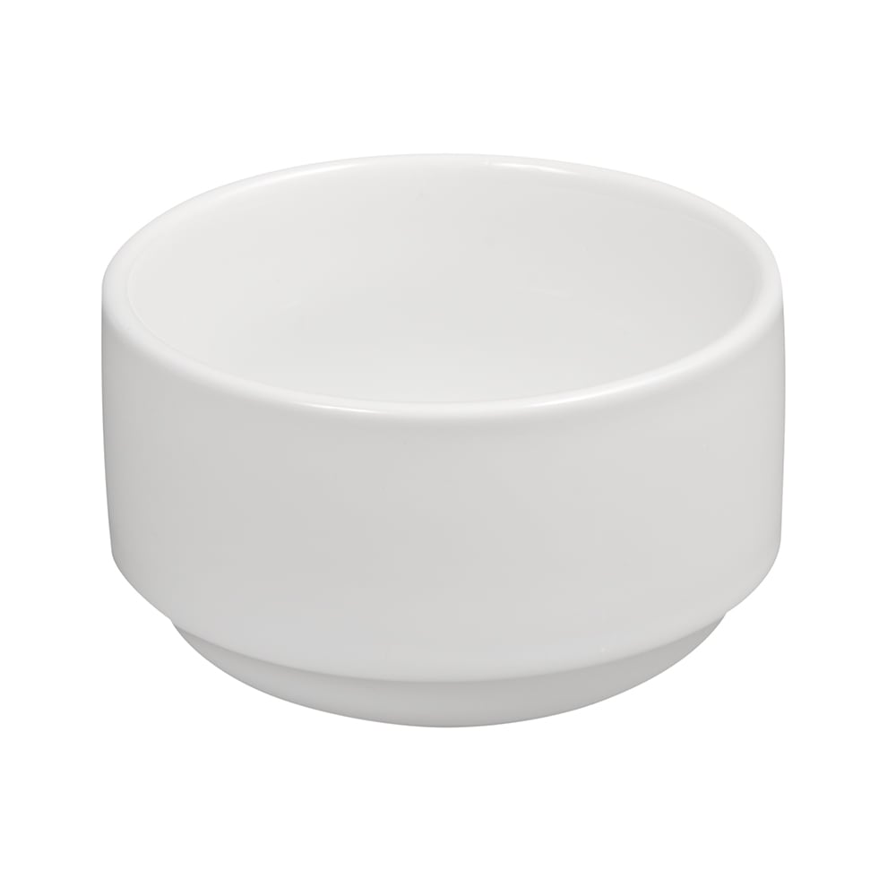 024-999023705 9 oz Round Constellation Bouillon - Porcelain, Lunar White