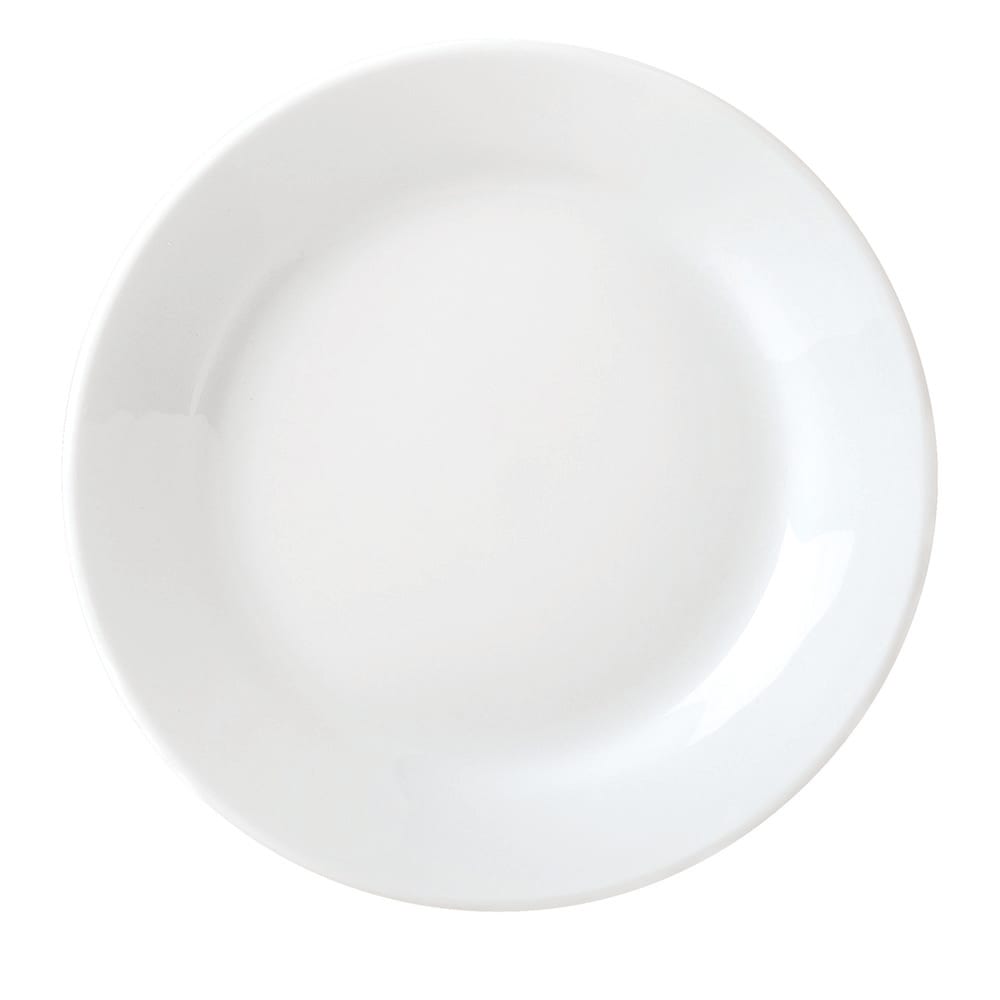 024-999024139 9" Round Porcelain Plate, Lunar White