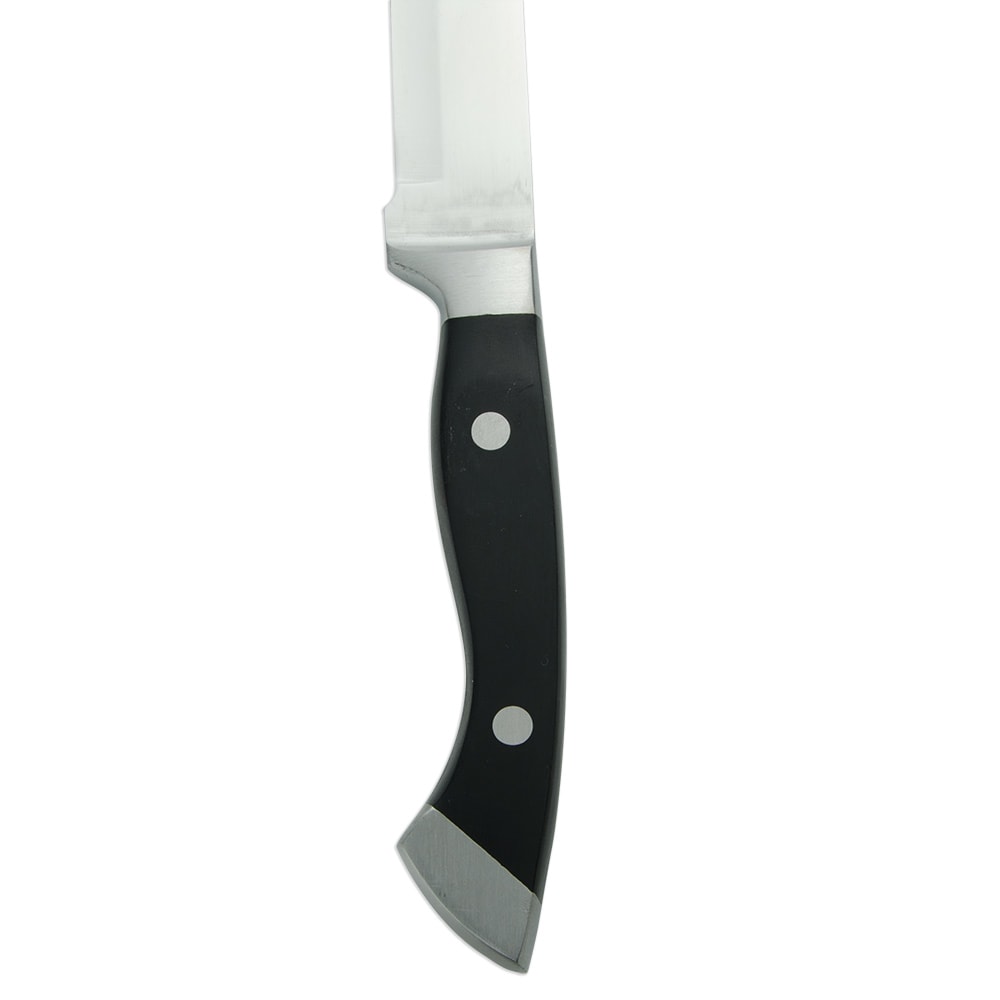 Longhorn Steakhouse Steak Knife Stainless Steel Blade Black Handle