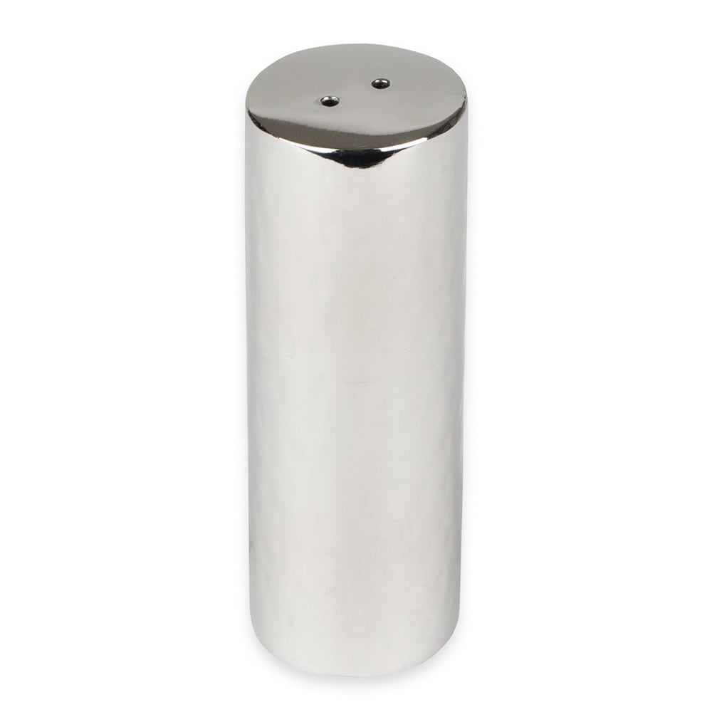 192-6702 2 oz Salt Shaker - Stainless Steel, 3 1/2"H