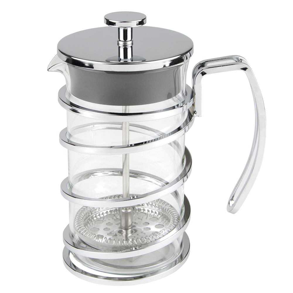 192-73590 17 oz French Press - Stainless Steel Frame, Glass Body