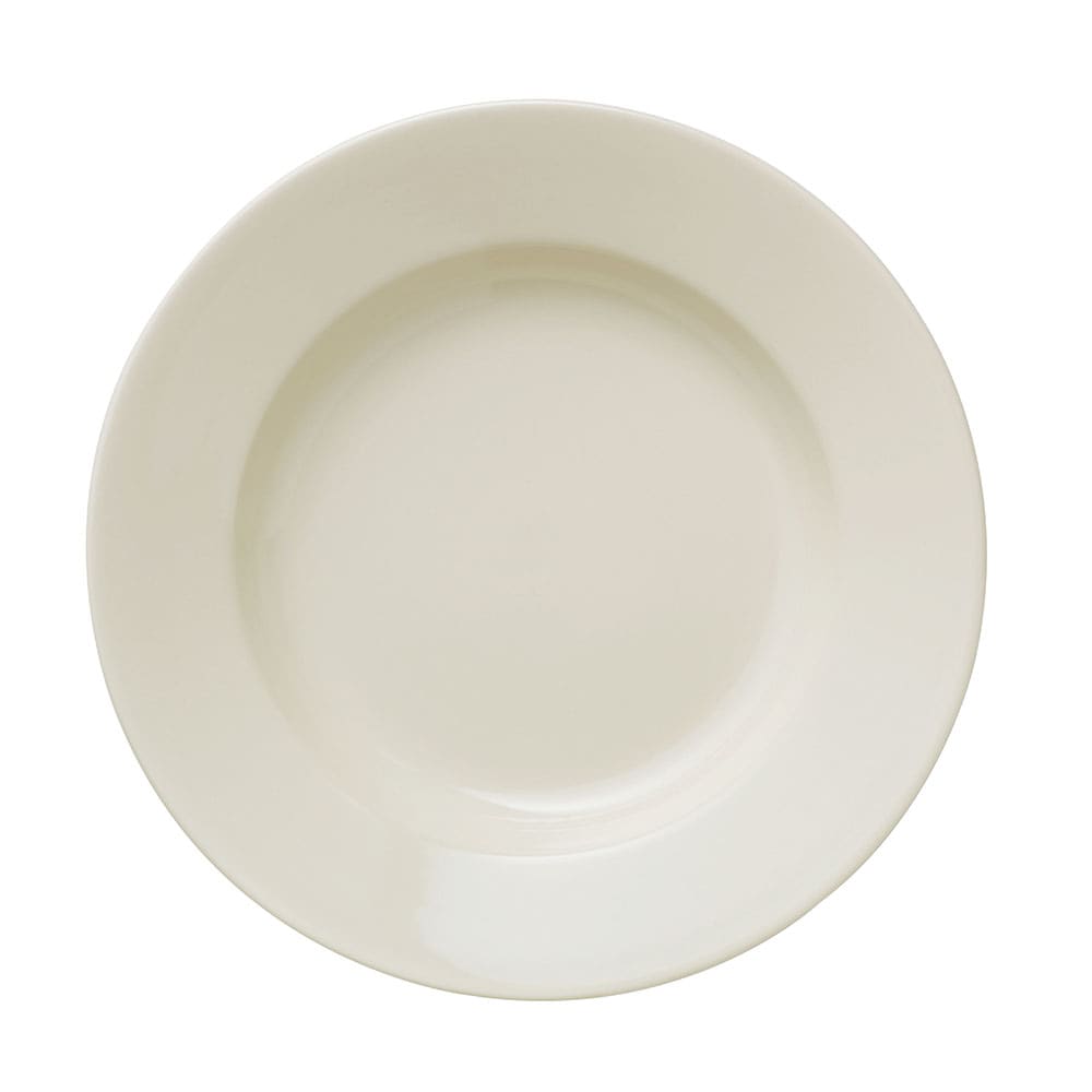 192-740901120 12 1/3" Round Porcelana Plate - Porcelain, Cream White