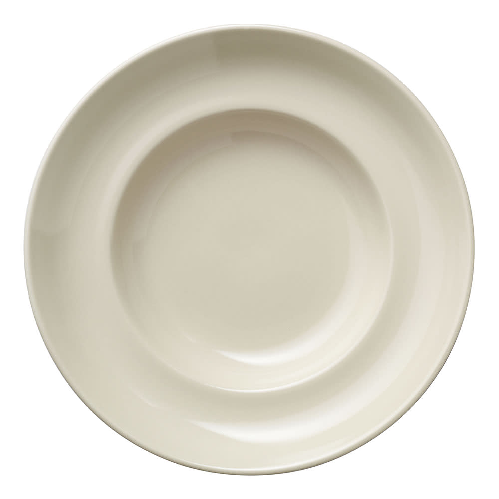 192-740901565 56 1/2 oz Round Porcelana Pasta Bowl - Porcelain, Cream White