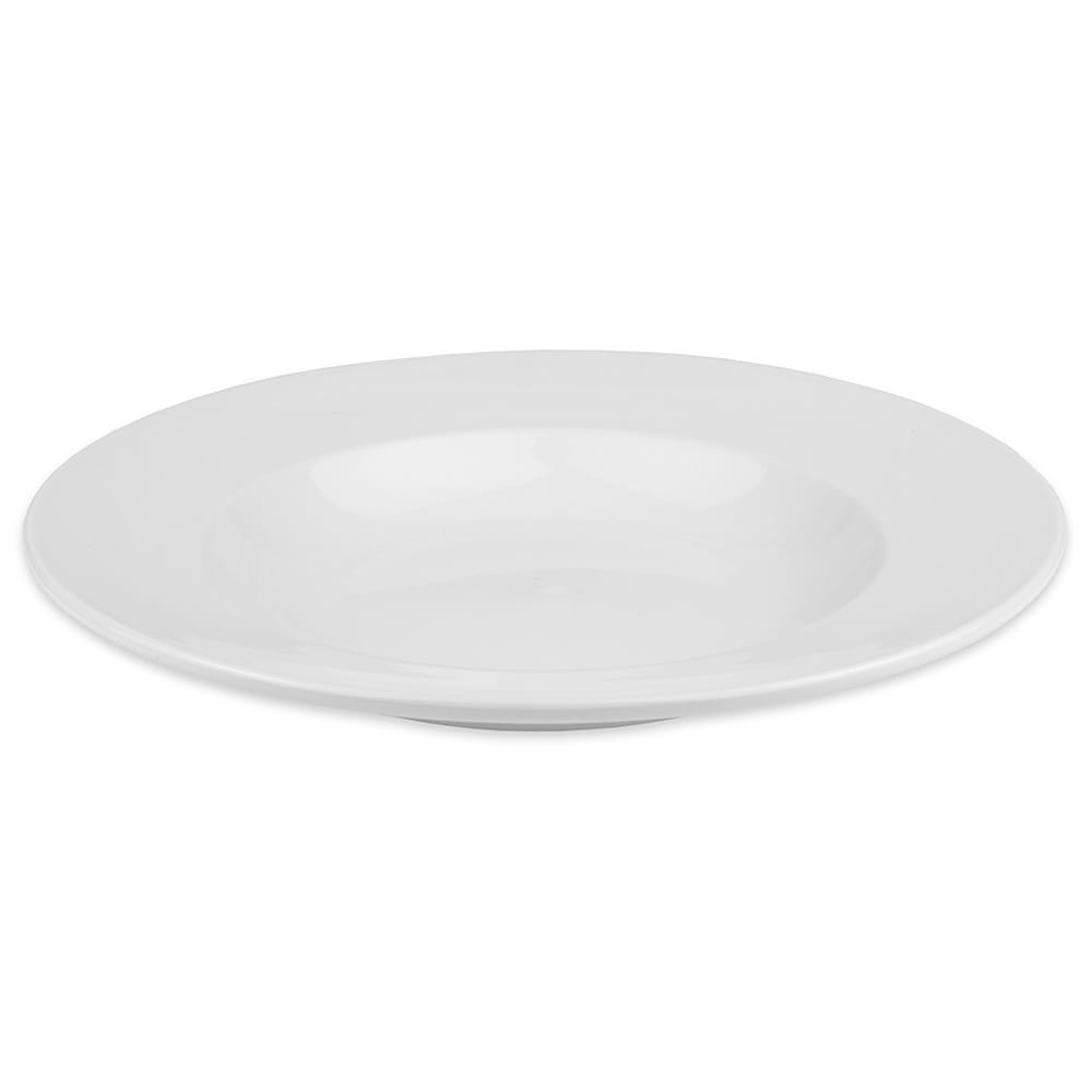 192-840370200 12" Round Porcelain Pasta Bowl w/ 20 oz Round Capacity & Rolled Edge, Whit...