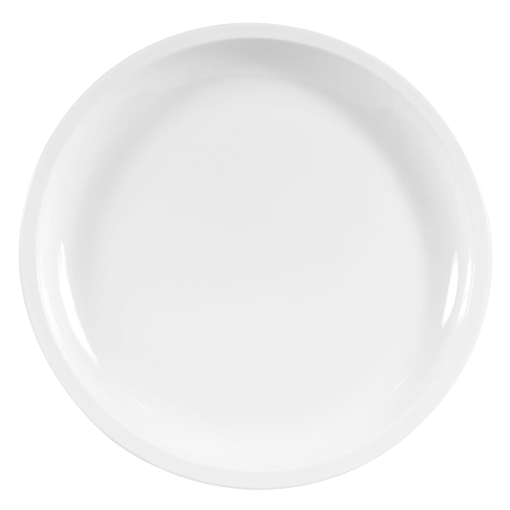 192-840439P 9" Round Porcelain Pellet Plate, Coupe, Bright White, Porcelana