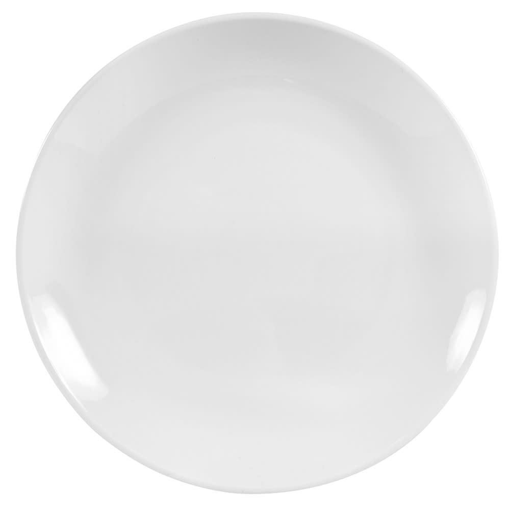 192-840435C 9 1/2" Round Porcelain Plate, Coupe, Bright White, Porcelana