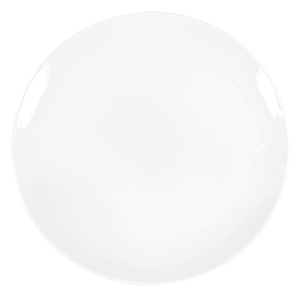 192-840445C 12 1/4" Round Porcelain Plate, Coupe, Bright White, Porcelana