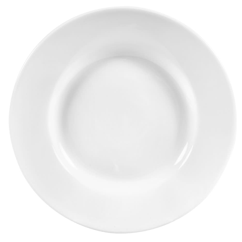 192-840901818 8 1/8" Round Porcelana Plate - Porcelain, Bright White