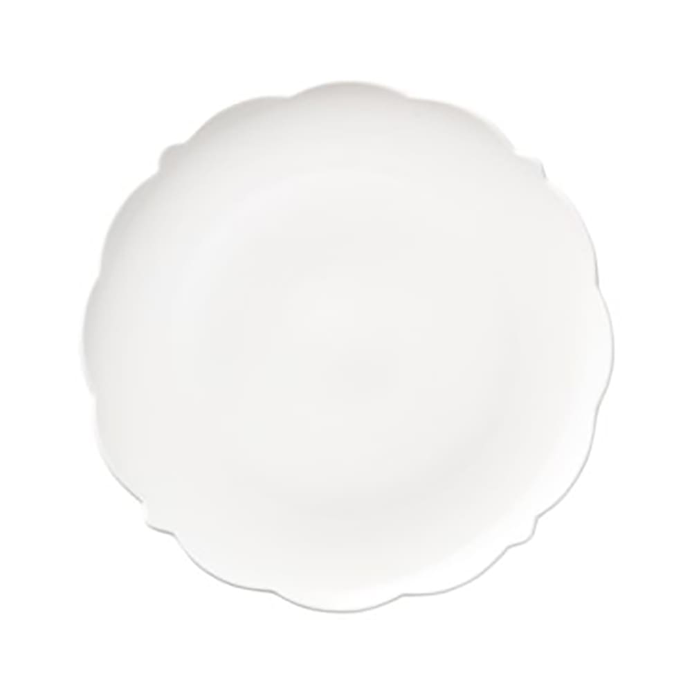 192-977709634 6 3/4" Round Astor Footed Plate - Porcelain, White